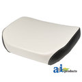 A & I Products Bottom Cushion, Wood Base, WHT/BLK VINYL 15" x18" x3" A-388546R91-5
